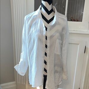 NWT Oversized White Button Up BB Dakota